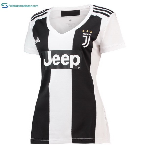 Camiseta Juventus 1ª Mujer 2018/19 Negro Blanco